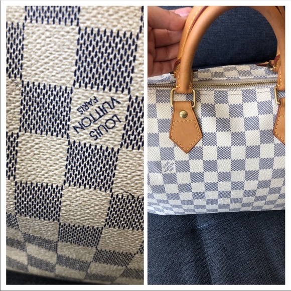 Authentic Louis Vuitton Speedy 30 Azur - Picture 4 of 8